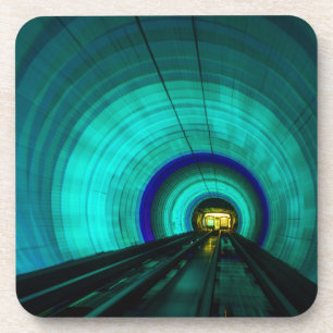 Dessous-de-verre Tunnel ferroviaire bleu, Singapour