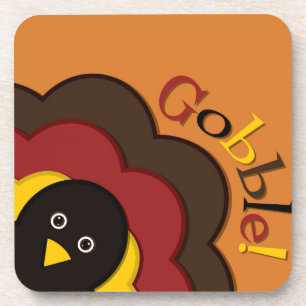 Dessous-de-verre Turc caché de Thanksgiving