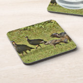 Dessous-de-verre Turquie sauvage, couleurs du Camouflage (Côté gauche)