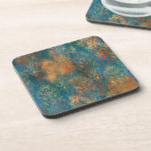 Dessous-de-verre Turquoise Cooper Patina (Côté gauche)