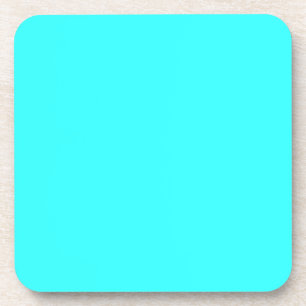 Dessous de verre turquoises au néon cyan de lièg