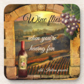 Dessous-de-verre Tuscan Landscape Italian Fine Art Wine Coasters (Devant)