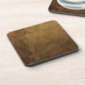 Dessous-de-verre Tuscan marron élégant (Côté gauche)