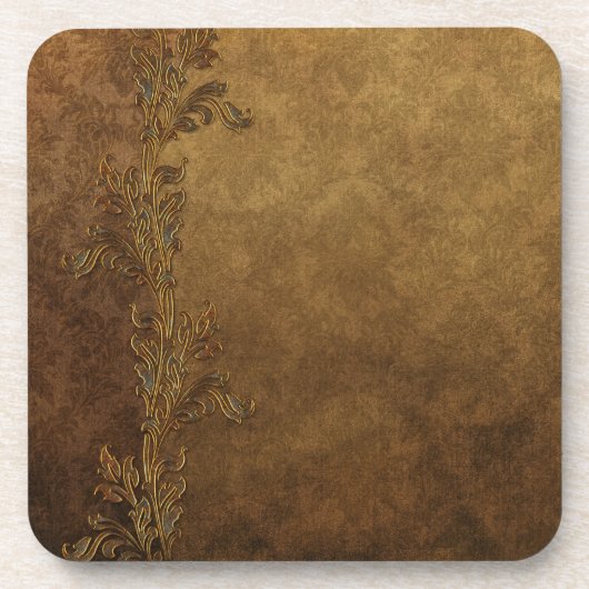 Dessous-de-verre Tuscan marron élégant (Devant)