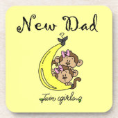 Dessous-de-verre Twin Girls New Papa Cadfts (Devant)