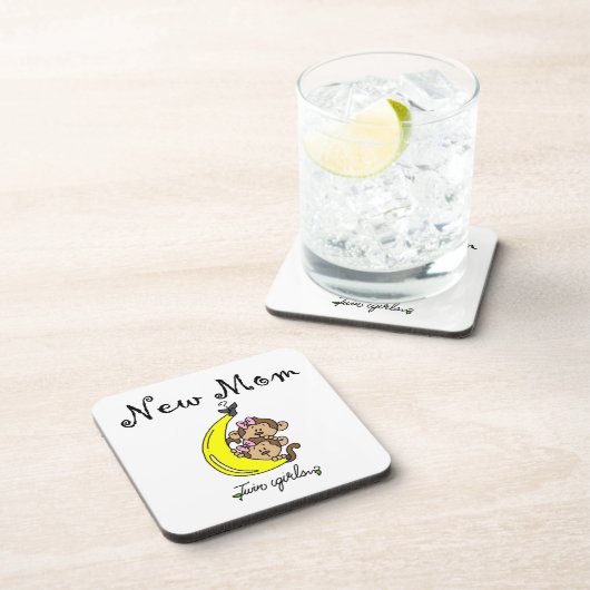 Dessous-de-verre Twin Girls Nouveau cadeau maman (Côté Droit)