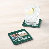 Dessous-de-verre Typographie minimale moderne 2 photo Christmas Bev (Côté Droit)