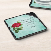 Dessous-de-verre Typographie poétique des citations de Rumi avec Ro (Côté gauche)