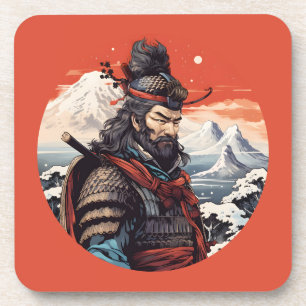 Dessous-de-verre Ukiyo-e samurai Japon