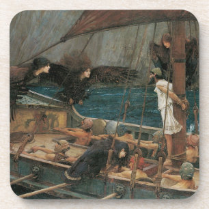 Dessous-de-verre Ulysse et les sirènes par John William Waterhouse