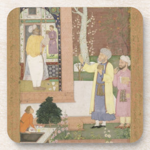 Dessous-de-verre Un artiste décorant l'intérieur d'un pavi de