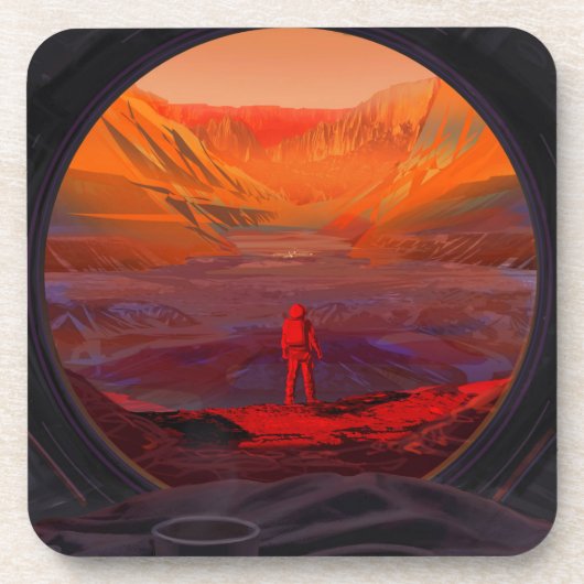 Dessous-de-verre Un Astronaute Sur Mars (Devant)
