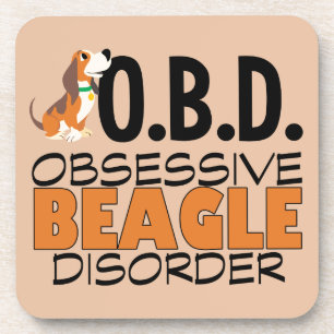 Dessous-de-verre Un Beagle drôle observé