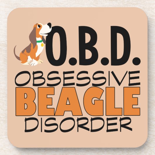 Dessous-de-verre Un Beagle drôle observé (Devant)