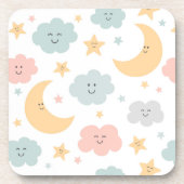 Dessous-de-verre Un beau regard dans le Motif du ciel (Devant)