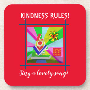 Dessous-de-verre Un bon jour par choix : Amour Anniversaire Cadeau