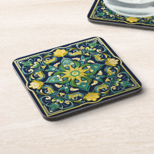 Dessous-de-verre 💛 💚 💙 Un Chef-D'Oeuvre Azulejo Unique