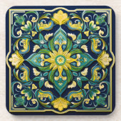Dessous-de-verre 💛 💚 💙 Un Chef-D'Oeuvre Azulejo Unique (Devant)