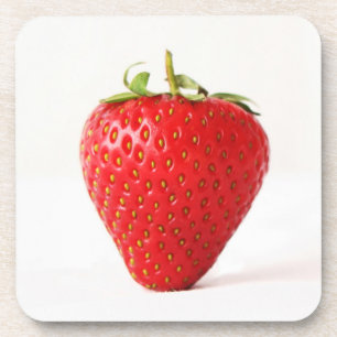 Dessous-de-verre Un coastère de fraise rouge