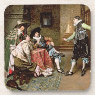 Dessous-de-verre Un conte s'engageant, 1894 (huile sur le panneau)