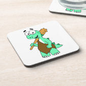 Dessous-de-verre Un Dessin Tyrannosaurus Rex Caveman. (Côté gauche)