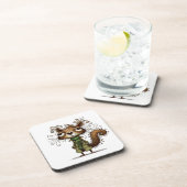 Dessous-de-verre Un écureuil en peluche verte (Côté Droit)