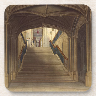 Dessous-de-verre Un escalier, château de Windsor, 'de résidence