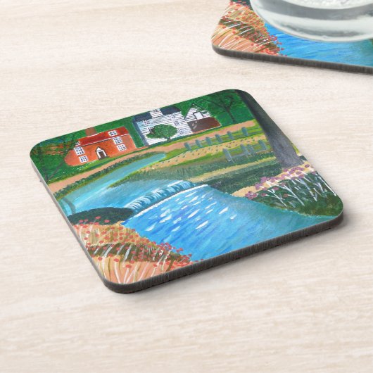 Dessous-de-verre Un flux de pays (Côté gauche)