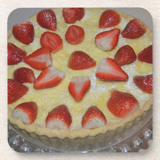 Dessous-de-verre Un gâteau aux fraises (Devant)