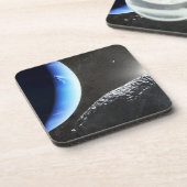 Dessous-de-verre Un Hippocamp de la minuscule lune de Neptune. (Côté gauche)