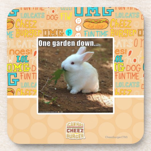 Dessous-de-verre Un jardin Down� (Devant)