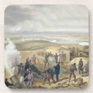 Dessous-de-verre Un jour chaud dans les batteries, plat 'de Seat o