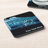 Dessous-de-verre Un Loup Sur Neige (Côté gauche)