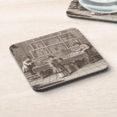 Dessous-de-verre Un magasin chinois de calligraphie, d'un compte de (Côté gauche)