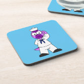 Dessous-de-verre Un marin de la marine Pachycephalosaurus Dinosaur. (Côté gauche)