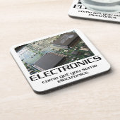 Dessous-de-verre Un peu d'électronique. (Côté gauche)