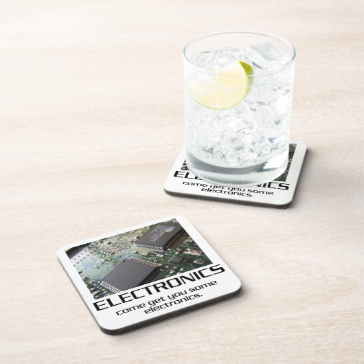 Dessous-de-verre Un peu d'électronique. (Côté Droit)