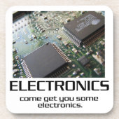 Dessous-de-verre Un peu d'électronique. (Devant)