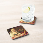 Dessous-de-verre Un portrait de vanitas d'une dame pensée être (Côté Droit)