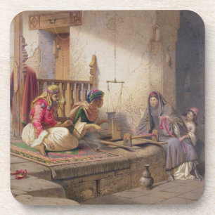 Dessous-de-verre Un tisserand en Esna, une de 24 illustrations