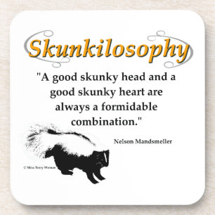 Dessous-de-verre Une bonne tête de skunky et un bon coeur de skunky