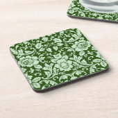 Dessous-de-verre Une damassé florale antique (Côté gauche)