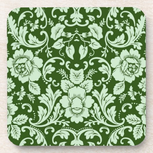 Dessous-de-verre Une damassé florale antique (Devant)