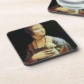 Dessous-de-verre Une dame avec une mine par Léonard de Vinci (Côté gauche)