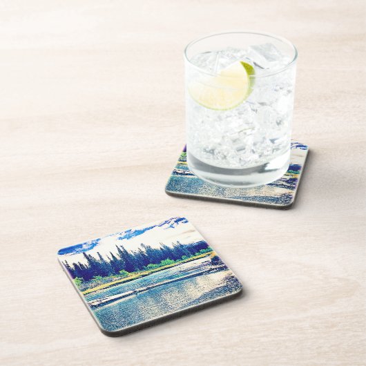 Dessous-de-verre Une Forêt Sauvage Canadienne Majestueuse. Commande (Côté Droit)