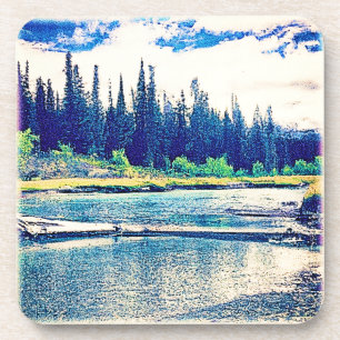 Dessous-de-verre Une Forêt Sauvage Canadienne Majestueuse. Commande