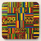 Dessous-de-verre Une interprétation stylisée de l'impression "Kente (Devant)