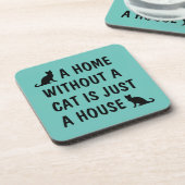 Dessous-de-verre Une maison sans chat est juste une maison drôle (Côté gauche)