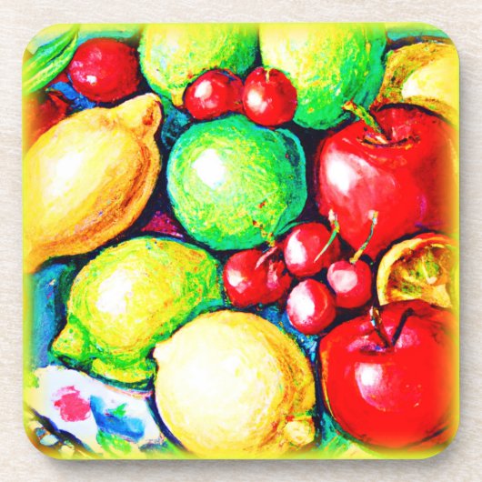 Dessous-de-verre Une Peinture Fruite. Commandez dès maintenant (Devant)