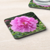 Dessous-de-verre Une seule fleur rose (Côté gauche)
